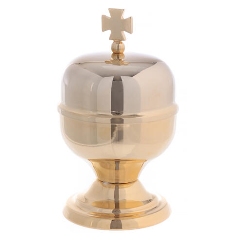 60 ml jar of Holy Chrism oil in gilded brass 4