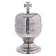 Holy Chrism oil stock brass 60 ml silver tone s1