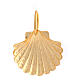 Sheet-metal baptismal shell, gold colour, with handle, 2.5 in s1