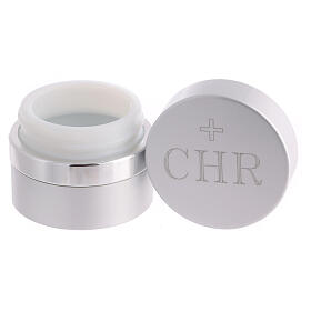 Round aluminum jar for sacred oils 30 ml Holy Chrism