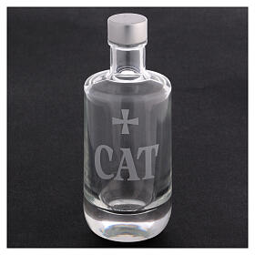 Ampoule huile des Catéchumènes verre transparent 125 ml