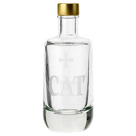 Ampoule huile des Catéchumènes verre transparent 125 ml