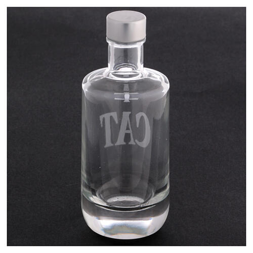 Ampoule huile des Catéchumènes verre transparent 125 ml 3