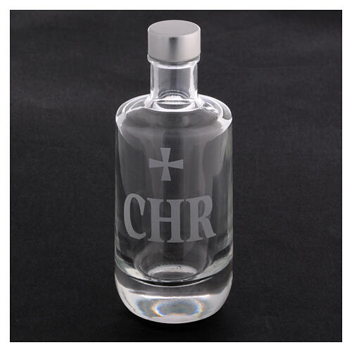 Ampoule huile sainte Chrisme verre transparent 125 ml 2