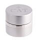 Round holy oil container silver 20 ml Catechumens s1
