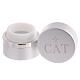 Round holy oil container silver 20 ml Catechumens s2