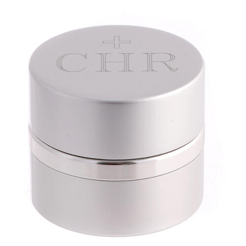 Silver Holy oil stock with case, CHR, 20 ml 1