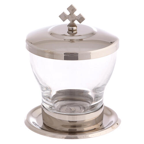 Ampoule d'autel pour purification laiton nickelé 1