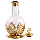 Bottle for CHR Holy oil of 100 ml, glass and gold plated brass, screw cap s2