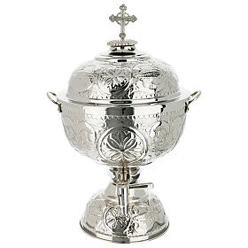 Silver vase for holy oil for the Sick 5 liters