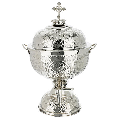 Silver vase for holy oil for the Sick 5 liters 1