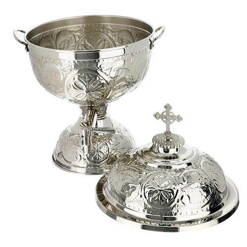 Holy oil stock of the Chrism, silver finish, 5 litres 4