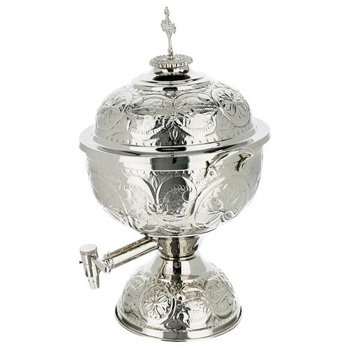 Silver vase of Holy Chrism oil 5 liters for Confirmation  2