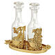 Altar Cruets Cylindrical Model 18 kt Gold-Plated with Crystals, Pical Arte Creazioni s1