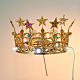 Luminous Gold Star Crown in Brass Filigree s2