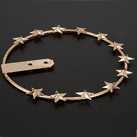 Aro de metal dorado - filigrana s3