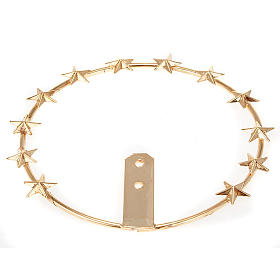 Our Lady Star Halo in Golden Brass Filigree
