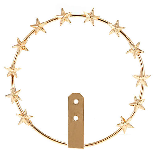 Our Lady Star Halo in Golden Brass Filigree 1