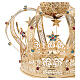 Our Lady crown golden brass - colored strass stars s4