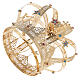 Our Lady crown golden brass - colored strass stars s8