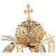 Corona Madonna ottone dorato - stelle strass colorati s5