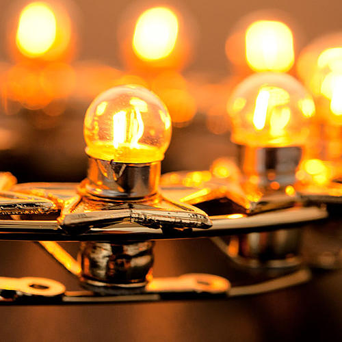 Heiligenschein glaenzend Lampen vergoldete Messing 4