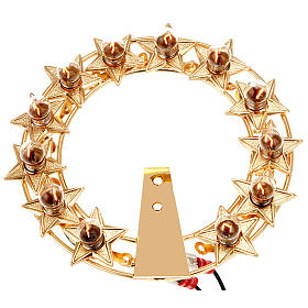 Aureola luminosa Lampadine ottone dorato s1