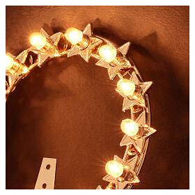 Aureola luminosa Lampadine ottone dorato s3