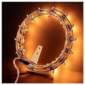 Lighted Star Halo with Bulbs in Golden Brass s5