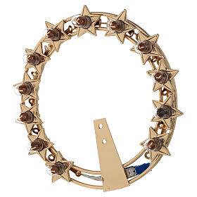 Lighted Star Halo with Bulbs in Golden Brass s6