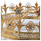 Our Lady crown golden brass filigree s3