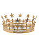 Virgin Mary Star Crown in Golden Brass Filigree s1