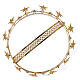 Virgin Mary Star Crown in Golden Brass Filigree s4