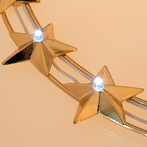 Aureola Luminosa LED de latón dorado diam. 30cm 3