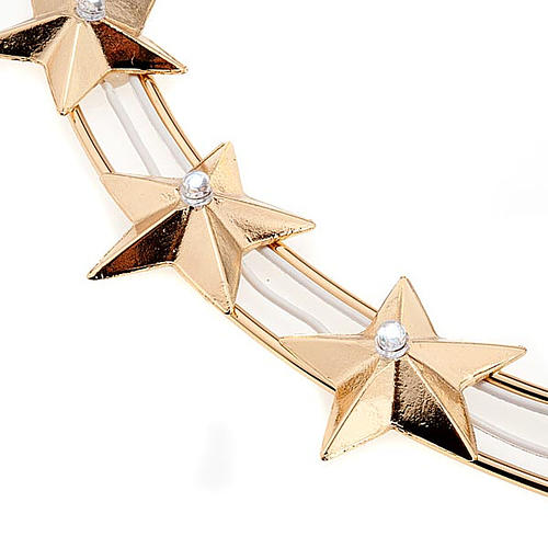 Auréole lumineuse avec ampoules laiton doré, 30 cm 2