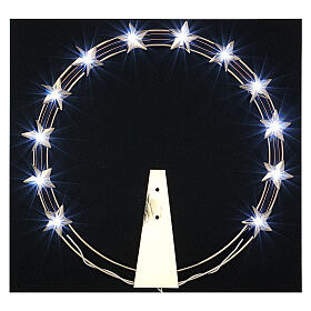 Auréola luminosa LED latão dourado diâm. 30 cm