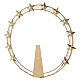 Luminous Starry Halo in Gilded Brass with LEDs, 30 cm diameter s1