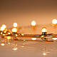 Aureola luminosa Lampadine ottone dorato diam. 40 cm s3