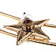 Lighted Up Star Halo with Mount in Gilded Brass with Bulbs, 40 cm diameters s5