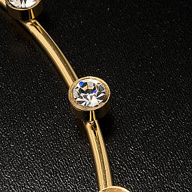 Auréole pour saints, laiton et paillettes transparentes s3