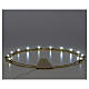 Luminous halo in gold-plated brass with LED lights s3