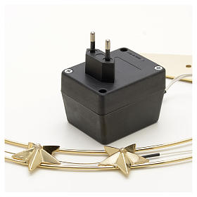 Luminous halo in gold-plated brass with LED lights s4