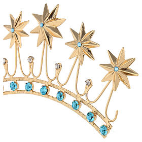 Corona en latón filigrana dorado s4