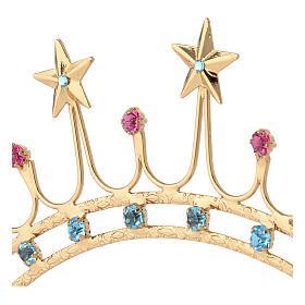 Couronne en laiton filigrane or s2