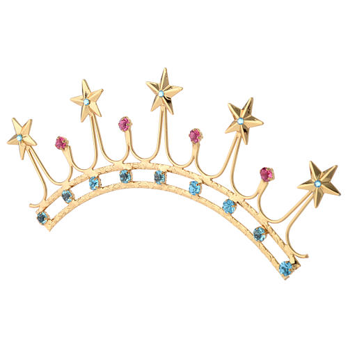 Couronne en laiton filigrane or 3