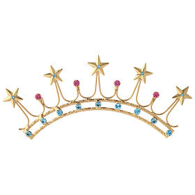 Coroas, Auréolas e Resplendores para Imagenes Religiosas: Coroa em latão filigrana ouro Coroas, Auréolas e Resplendores para Imagenes Religiosas: Coroa em latão filigrana ouro