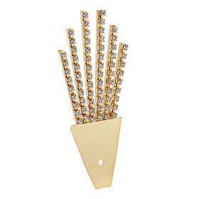 Raggiera ottone filigrana oro con Swarovski s3