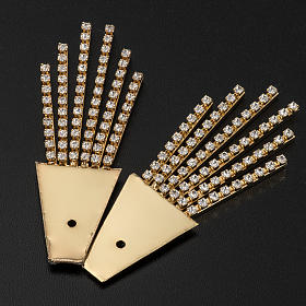 Raggiera ottone filigrana oro con Swarovski s7