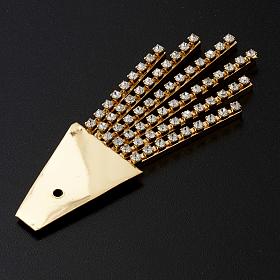 Resplendor latão filigrana ouro com Swarovski s6