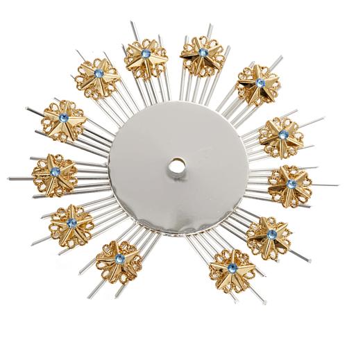 Radiant halo with flower decorations 1